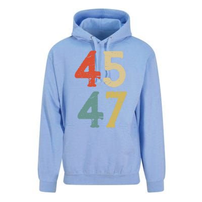 Classic 45 47 Trump 2nd Term Vintage Election 2024 Gift Unisex Surf Hoodie