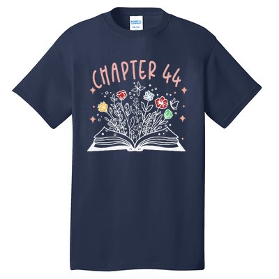 Chapter 44th Birthday Bookworm 44 Years Old For Book Loves Tall T-Shirt