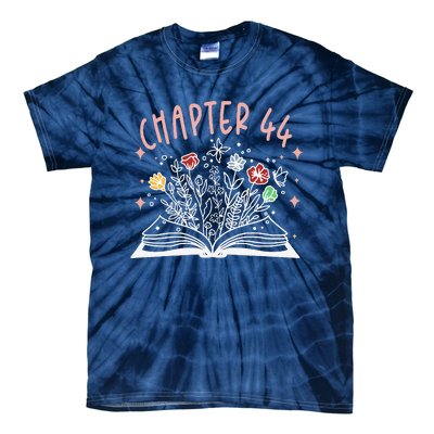 Chapter 44th Birthday Bookworm 44 Years Old For Book Loves Tie-Dye T-Shirt