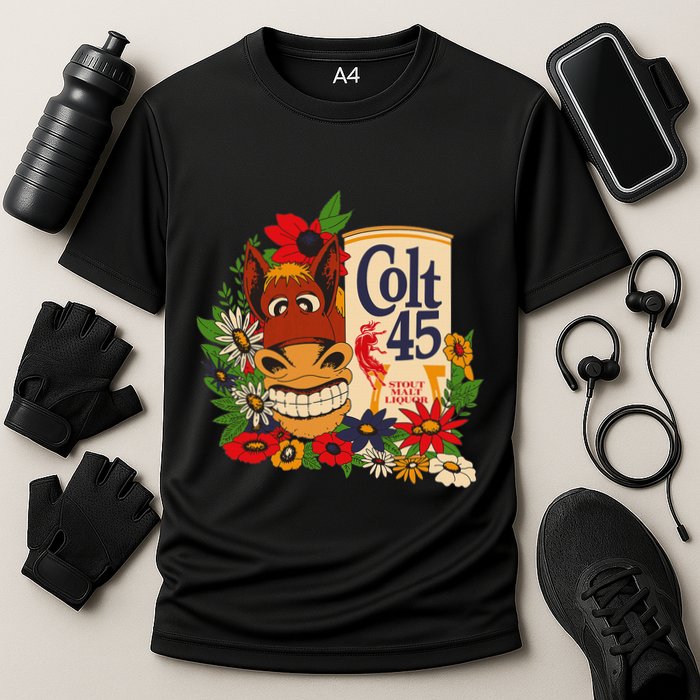 Colt 45 Beer Style Donkey Performance Shirt