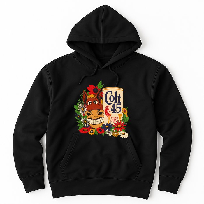 Colt 45 Beer Style Donkey Hoodie