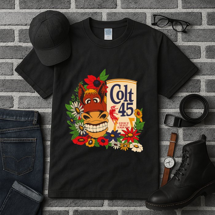 Colt 45 Beer Style Donkey Tall T-Shirt