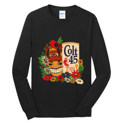 Colt 45 Beer Style Donkey Tall Long Sleeve T-Shirt