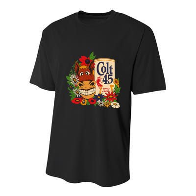 Colt 45 Beer Style Donkey Youth Performance Sprint T-Shirt