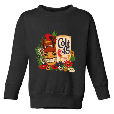 Colt 45 Beer Style Donkey Toddler Sweatshirt