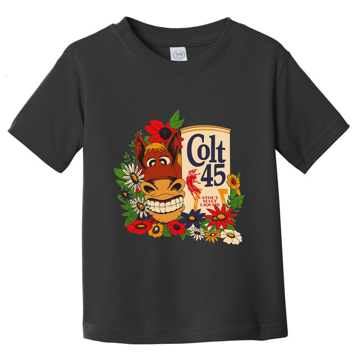 Colt 45 Beer Style Donkey Toddler T-Shirt