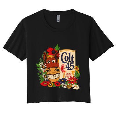 Colt 45 Beer Style Donkey Crop Top