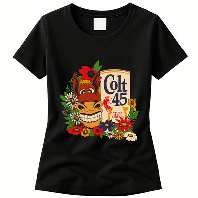Colt 45 Beer Style Donkey Womens T-Shirt