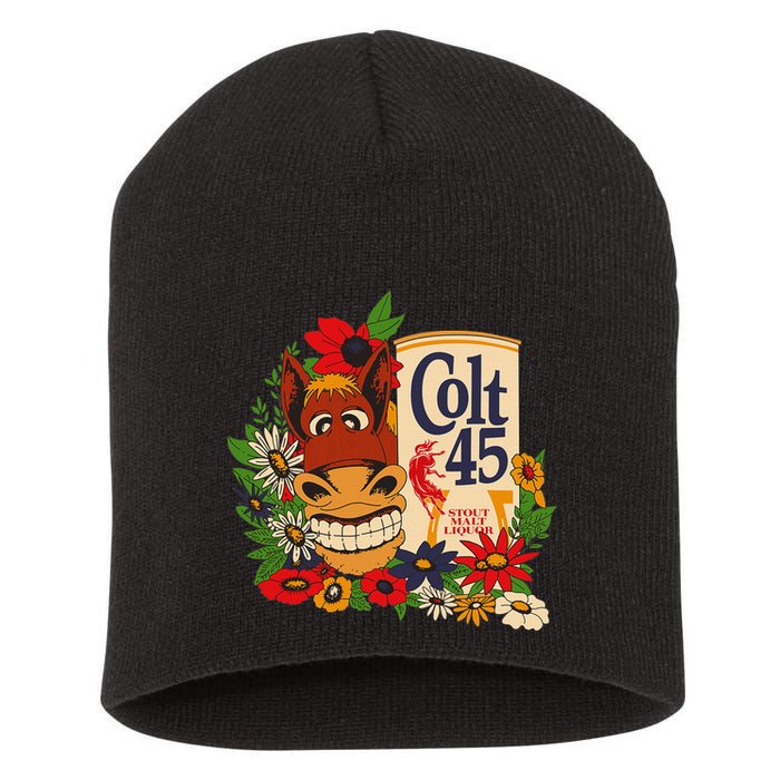 Colt 45 Beer Style Donkey Short Acrylic Beanie