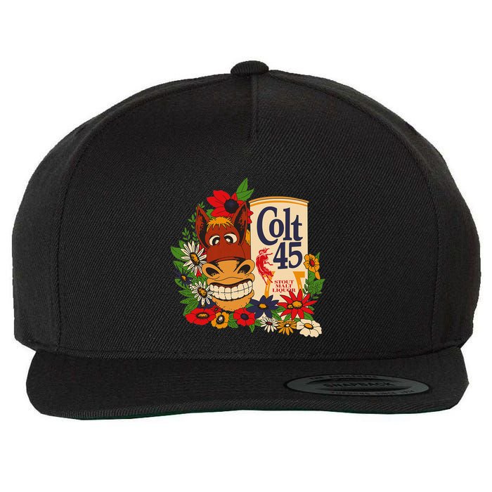 Colt 45 Beer Style Donkey Wool Snapback Cap