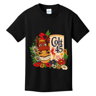Colt 45 Beer Style Donkey Kids T-Shirt