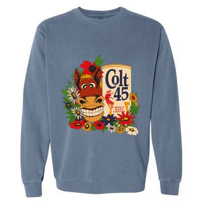 Colt 45 Beer Style Donkey Garment-Dyed Sweatshirt
