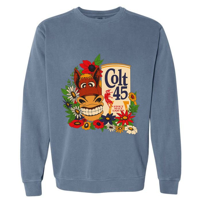 Colt 45 Beer Style Donkey Garment-Dyed Sweatshirt