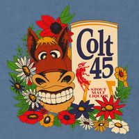 Colt 45 Beer Style Donkey Garment-Dyed Sweatshirt