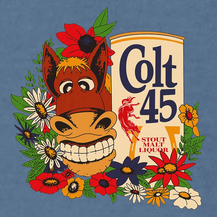 Colt 45 Beer Style Donkey Garment-Dyed Sweatshirt