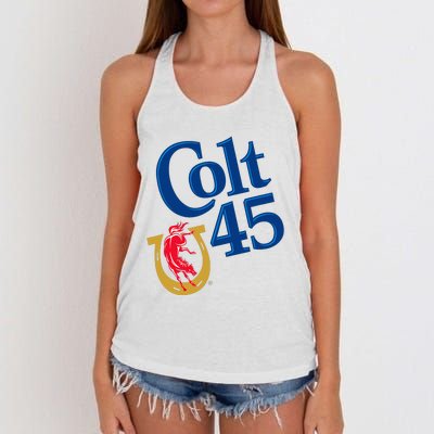 Colt 45 Beer Style Women's Knotted Racerback Tank