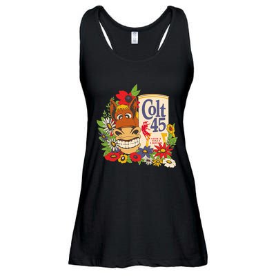 Colt 45 Classic Floral Donkey Ladies Essential Flowy Tank