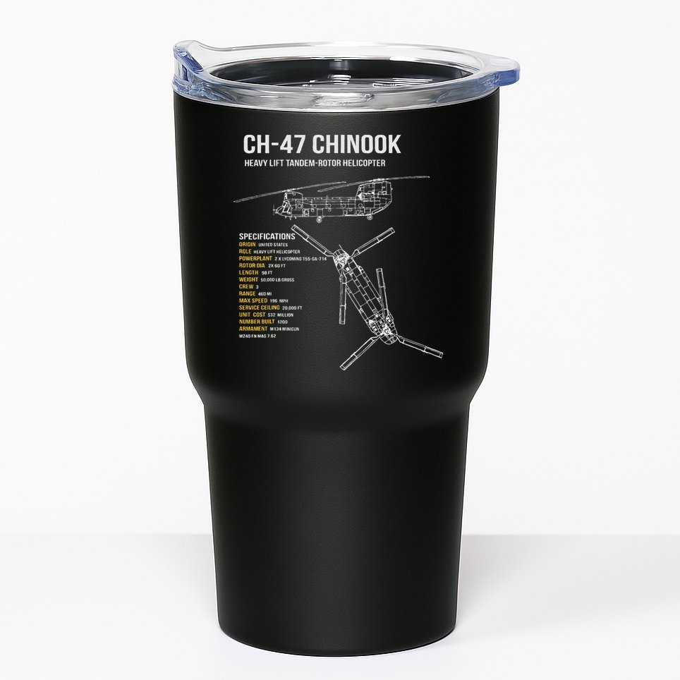 Ch 47 Chinook Helicopter Tumbler