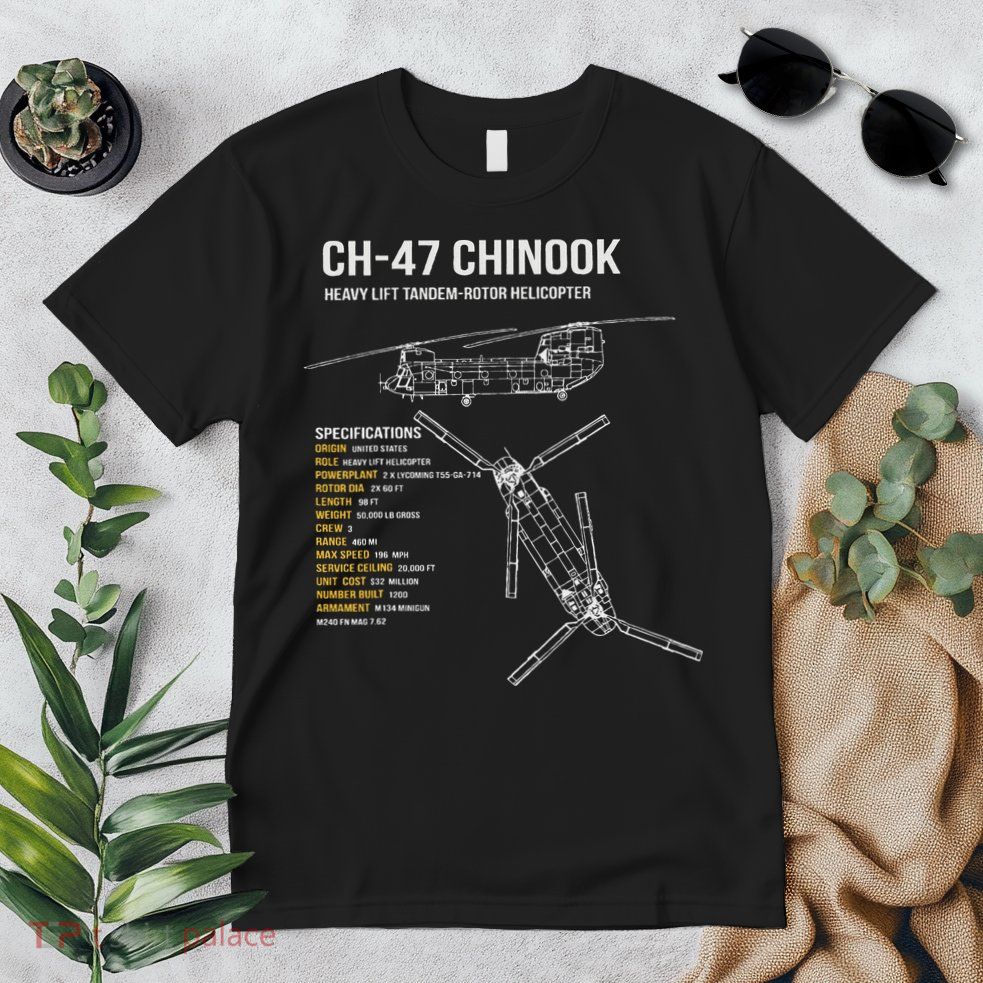 Ch 47 Chinook Helicopter Premium T-Shirt