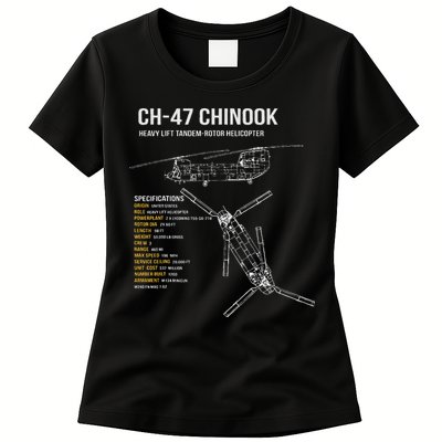 Ch 47 Chinook Helicopter Womens T-Shirt