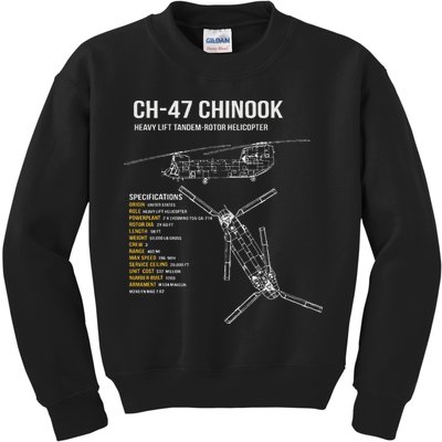 Ch 47 Chinook Helicopter Kids Sweatshirt