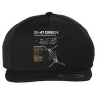 Ch 47 Chinook Helicopter Wool Snapback Cap