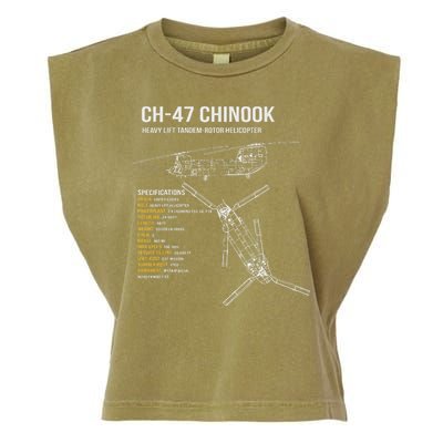 Ch 47 Chinook Helicopter Garment-Dyed Women's Muscle Tee