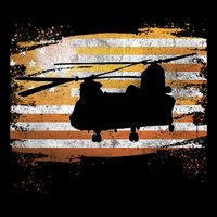 Ch 47 Chinook Helicopter Patriotic American Flag Backpack