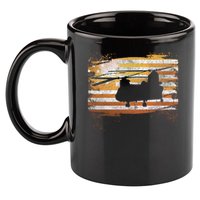 Ch 47 Chinook Helicopter Patriotic American Flag 11oz C Handle Ceramic Mug