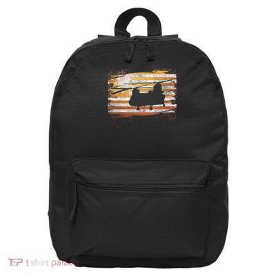 Ch 47 Chinook Helicopter Patriotic American Flag 16 in Basic Backpack
