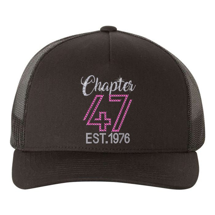 Chapter 47 EST 1976 47th Birthday Tee Gift For Womens Yupoong Adult 5-Panel Trucker Hat