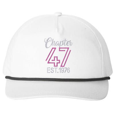 Chapter 47 EST 1976 47th Birthday Tee Gift For Womens Snapback Five-Panel Rope Hat