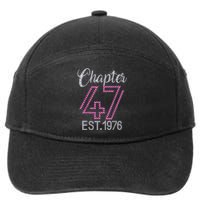 Chapter 47 EST 1976 47th Birthday Tee Gift For Womens 7-Panel Snapback Hat