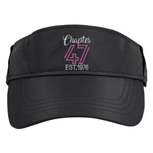 Chapter 47 EST 1976 47th Birthday Tee Gift For Womens Adult Drive Performance Visor