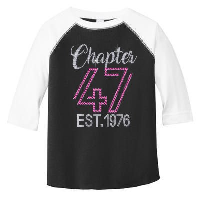 Chapter 47 EST 1976 47th Birthday Tee Gift For Womens Toddler Fine Jersey T-Shirt