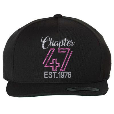 Chapter 47 EST 1976 47th Birthday Tee Gift For Womens Wool Snapback Cap