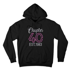 Chapter 40 EST 1983 40th Birthday Gift For Womens Hoodie