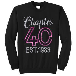 Chapter 40 EST 1983 40th Birthday Gift For Womens Sweatshirt