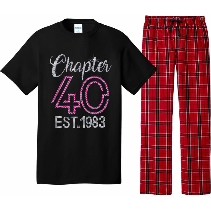 Chapter 40 EST 1983 40th Birthday Gift For Womens Pajama Set