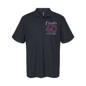 Chapter 40 EST 1983 40th Birthday Gift For Womens Softstyle Adult Sport Polo