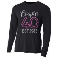 Chapter 40 EST 1983 40th Birthday Gift For Womens Cooling Performance Long Sleeve Crew