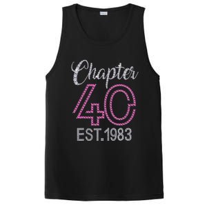 Chapter 40 EST 1983 40th Birthday Gift For Womens PosiCharge Competitor Tank