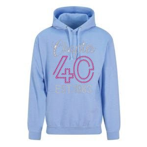 Chapter 40 EST 1983 40th Birthday Gift For Womens Unisex Surf Hoodie