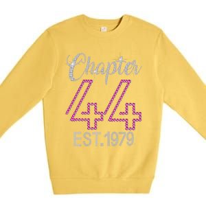 Chapter 44 EST 1979 44th Birthday Gift For Womens Premium Crewneck Sweatshirt