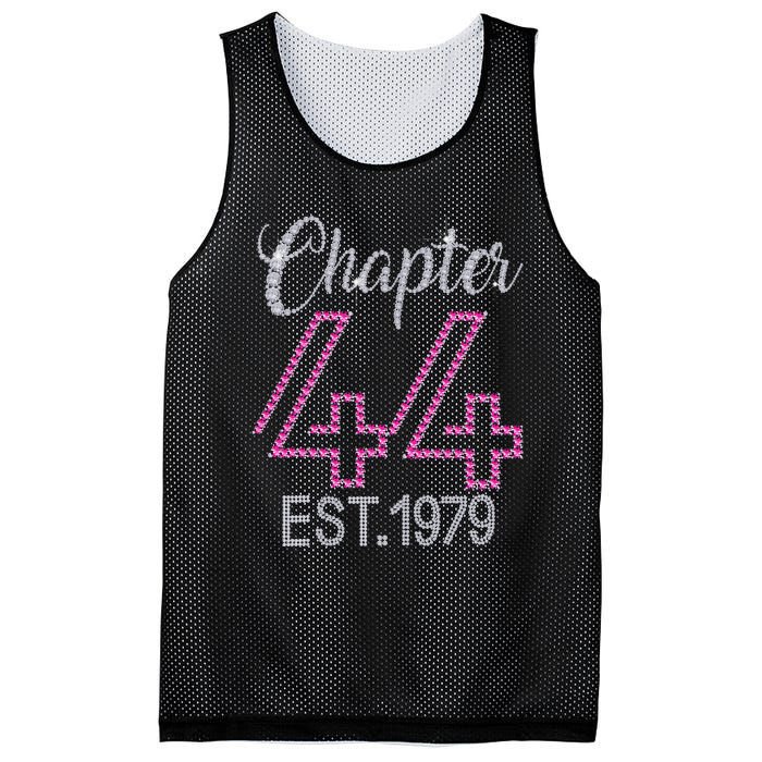 Chapter 44 EST 1979 44th Birthday Gift For Womens Mesh Reversible Basketball Jersey Tank