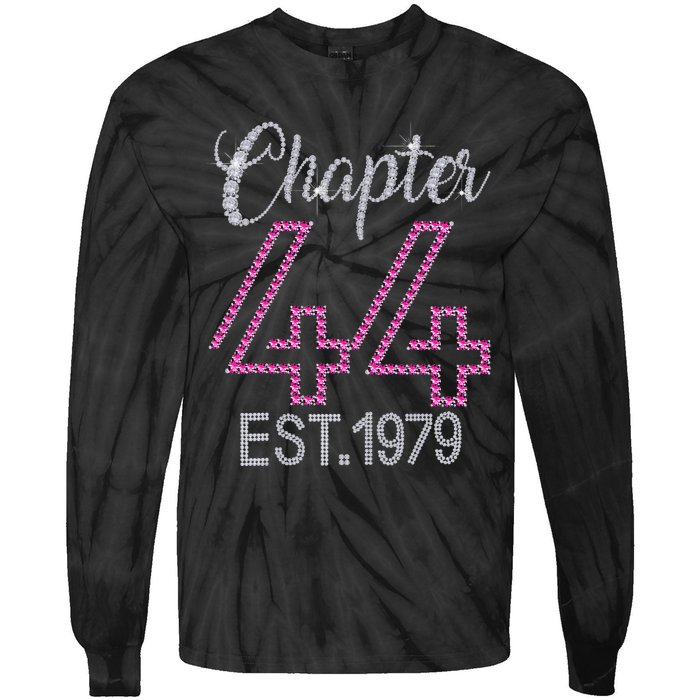 Chapter 44 EST 1979 44th Birthday Gift For Womens Tie-Dye Long Sleeve Shirt