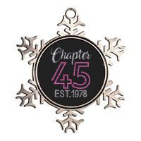 Chapter 45 EST 1978 45th Birthday Gift For Womens Metallic Star Ornament