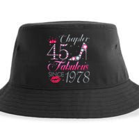 Chapter 45 Fabulous Since 1978 45Th Birthday Gift For Women Sustainable Bucket Hat