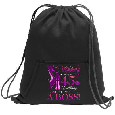 Chapter 45 Fabulous Since 1978 45th Birthday Queen Sweatshirt Cinch Pack Bag