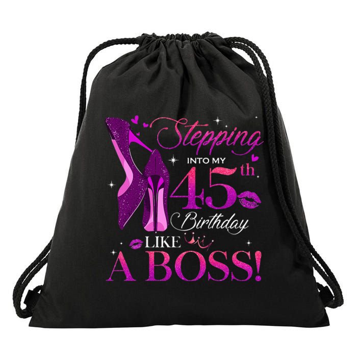 Chapter 45 Fabulous Since 1978 45th Birthday Queen Drawstring Bag